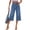 Blue, variant on Jean Capri Gaucho Pants Paperbag Pant Work Pants Women Baggy Jeans Y2k Baggy Jeans Comfy Pants Women Summer Pants for Women Pull on Pants Jeans for Women Tapered Pants Black L