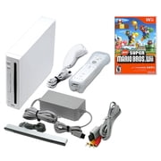 Nintendo Wii Video Game Console with 512 MB Data Storage, Super Mario Character Group, White