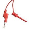 thumbnail image 4 of 2pcs P1039 4mm Banana Plug To Test Hook Clip Test Lead Kit Mini-grabber Cable For Multimeter Electronic Test Tools, 4 of 9