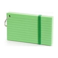 thumbnail image 2 of 3x5 Colored Lined Index Cards With Removable Metal Binder Ring Blank Index Cards 3x5 Index Cards Colored Index Cards 3x5 Flash Cards Note Cards Study Flashcards Office-Green, 2 of 8
