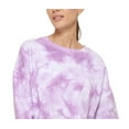 thumbnail image 2 of DKNY Sport Womens Cotton Tie Dyed Sweatshirt Lilac XL, 2 of 3