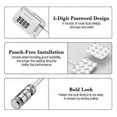 thumbnail image 4 of 2025 2 Pcs Fridge Lock with Code,No Drilling, Fridge Locks for Refrigerators, 4 of 5
