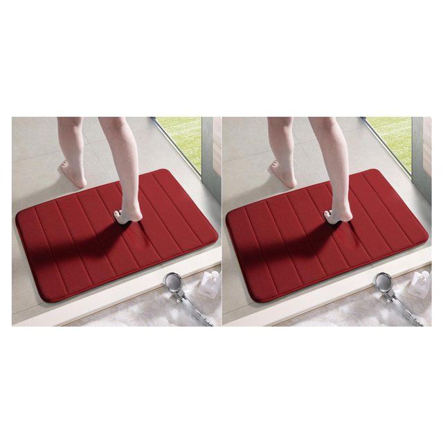 Toystoory Alfombrilla de espuma de terciopelo para baño, alfombrillas antideslizantes, antideslizante, de secado rápido, para inodoro, Type4 NO4