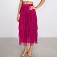 thumbnail image 5 of Landzoo One Women's Fashion Flowy Fringe Bodycon Skirt Elegant Comfortable Slim Fit Versatile Midi Skirt For Daily Beautiful Stylish Women's Skirt, 5 of 6