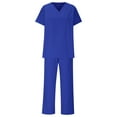 thumbnail image 7 of WRKEKC Scrubs for Women Short Sleeve Stretch Lightweight Set for Surgical Medical Work Uniform and Nursing Wear, 7 of 7