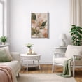 thumbnail image 3 of Framed Canvas Wall Art Soft Abstract Botanical Leaves Print for Living Room Decoration - 24"x36" WHITE, 3 of 8