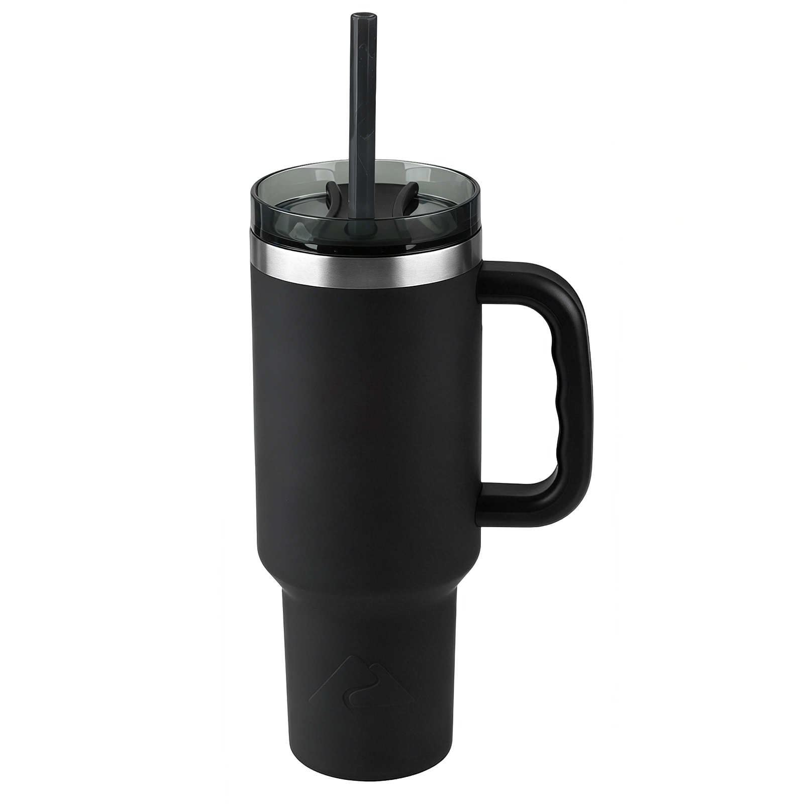 (Paquete de 6) Vaso aislado de acero inoxidable de 40 oz con asa, negro, Ozark Trail 2