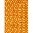 thumbnail image 3 of Unique Loom Trellis Frieze Collection Area Rug - Rounded (8' x 11' Rectangle Orange/Ivory), 3 of 7