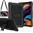 thumbnail image 2 of SOATUTO Hybrid Case With Screen Protector For Walmart Onn 10.1 3rd Gen 10.1 inch Cover Built in Handle/Shoulder Strap 360° Stand 3 Layer Armmor For Walmart Onn 10.1 2022 Model 100071485 - Black+2 Pcs, 2 of 6