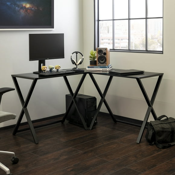 Glass & Metal Corner Desks