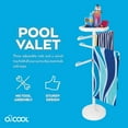 thumbnail image 6 of O2COOL White Finish Pool & Spa Valet, Adjustable Pool & Patio Towel Rack Stand, Pool Accessories, Weighted Base Outdoor Pool Rack, 6 of 6