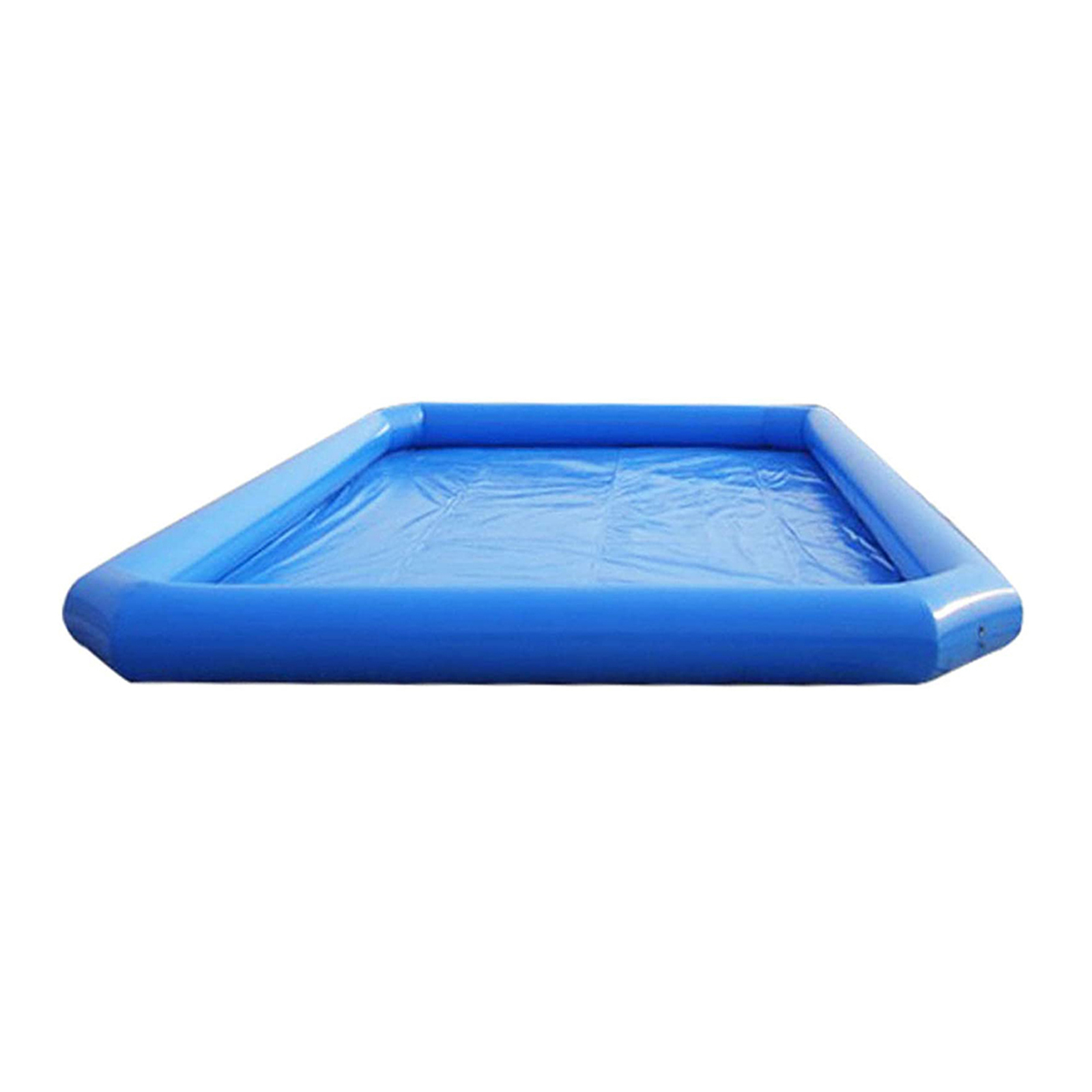 INTBUYING Large Inflatable Swimming Pool PVC Square Pool 23x23x1.8ft with 110V Blower for Summer Fun