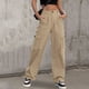 thumbnail image 1 of WILLBEST Pantalones Casuales para Mujer, Pierna Ancha, Alta Elasticidad, Pierna Recta, Traje Cómodo, Ropa Informal para el Día a Día. Grande, 1 of 4