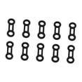 thumbnail image 4 of koolsoo 10 Pieces Rigging Ropes Fixing Stopper Keeper Rappel Abseil Positioning Gear Black, 4 of 9