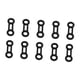 thumbnail image 4 of 10 piezas de cuerdas de seguridad para aparejos, conector de tope, mosquetón de escalada, cuerdas de bloqueo Negro, 4 of 8