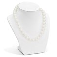 thumbnail image 4 of Sterling Silver 12-13mm White Shell Bead w/CZ Clasp Necklace, 4 of 6