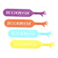 thumbnail image 1 of Clearance! Delayuji Home Decor 4Pcs Creative Bookmarks Hand Shaped Design Novelty Book Markers Bookmark Pad One Size Pink, 1 of 9