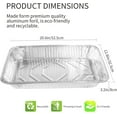 thumbnail image 2 of LUCKMETA 21" x 13 ” Aluminum Foil Pans With Lids (20 Pack), Full-Size Deep Steam Pan and Oven Buffet Trays, Food Containers for Catering, Baking, Roasting & Reheating, Recyclable, 2 of 8
