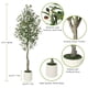 thumbnail image 3 of Yeshouse Olivo artificial de imitación para interior con macetero blanco, hojas verdes y frutos grandes, ideal para decorar hogar, oficina, sala de estar y dormitorio, 3 of 7