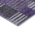 thumbnail image 4 of Addison Rugs Mayfield Washable Transitional Striped Purple Rectangle Rug, 1'8" x 2'6", 4 of 5