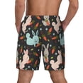 thumbnail image 4 of Fotbe Rabbit Is Eating Carrots Men’s Swim Trunks Quick Dry Swim Shorts Board Shorts with Mesh Lining-Small, 4 of 9