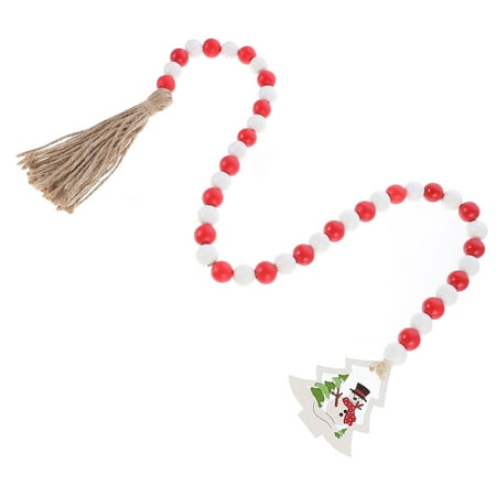 

1pc Creative Wood Bead String Pretty Tassel Bead String Tassel Bead Pendant