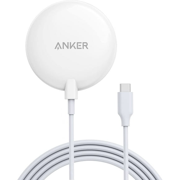 Anker Magnetic Wireless Charger with 5 ft Built-in USB-C Cable, PowerWave Magnetic Pad Lite Only for iPhone 12/12 Pro /