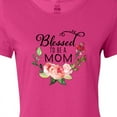 thumbnail image 4 of Inktastic Blessed to Be a Mom with Pink Flowers Women's T-Shirt, 4 of 5