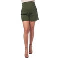 thumbnail image 2 of Short para Embarazo Casual Cómoda en manta Almacenes Mario Color Verde Militar Talla Unitalla, 2 of 4