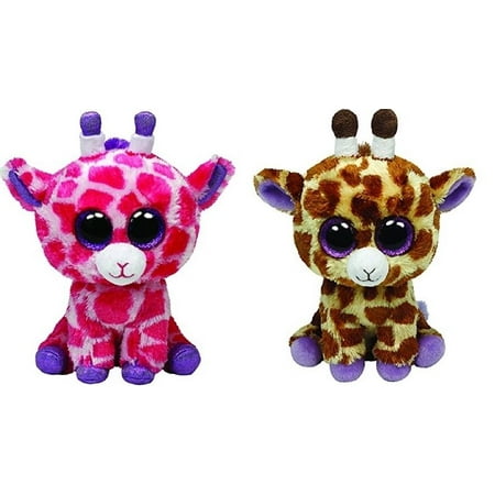 Ty Safari and Twigs the Giraffe set of 2 Giraffes Beanie Boos Stuffed ...
