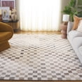thumbnail image 2 of SAFAVIEH Ebony Hank Checkered Area Rug, Natural/Beige, 8' x 10', 2 of 7