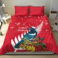 thumbnail image 4 of Nueva Zelanda Navidad en julio Juego de cama Tui pájaro con Kowhai Meri Kirihimete, 4 of 6