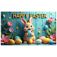 thumbnail image 3 of LUUFILx Colorful Easter Bunny Egg Floral Background Happy Easter Banner Party Supplies Photography Props Easter, 3 of 6