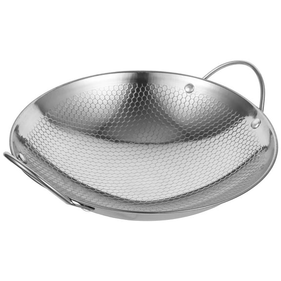 Seafood Pot Outdoor Griddle Deep Frying Mini Stove Hotpot Black