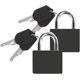 thumbnail image 1 of Candado para maleta, Juego de 2, negro con llave, candados para equipaje, candados para equipaje pequeños para viajes, gimnasio, casilleros, bolsas, maletas de vacaciones Rojo Verde Cocina, Decoración y Otros, 1 of 4