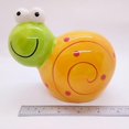 thumbnail image 2 of WitnyStore Coin Bank 5" Yellow Green Snail - Hand Made Painted Ceramic Money Saving Piggy Banks Removable Coins Container Storage Cute Colorful Porcelain Decorative Figure Collectible Home Décor Gifts, 2 of 8