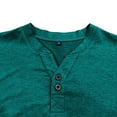 thumbnail image 6 of Gvdentm Mens Slim Fit Cotton Men's Polo Shirts Casual Golf Button Shirt Long Sleeve Tops Green,3XL, 6 of 7