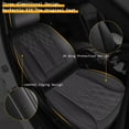 thumbnail image 2 of JIAMAOXIN Car Seat Cover Apply To Front Seat Universal Sedan SUV Truck Front 2-Seats BLACK Faux Leather, 2 of 5