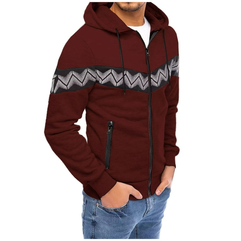 Plain Sweatshirt Men Men s Winter Polka Dot Three Curved Printed