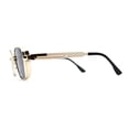 thumbnail image 3 of Unique Steam Punk Bolt and Spring Rectangle Metal Rim Sunglasses Gold Black, 3 of 4