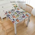 thumbnail image 2 of HAOXIT , Utensils Design Print, Rectangular Table Cover for Dining Room Kitchen Decor 44''x44'', 2 of 7