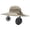 2B-Gray, variant on Fuebueo Dual Fan Solar Powered Sun Hat for Men, Wide Brim Fishing Hat with 2 Fans, Breathable Mesh Cooling Cap for Outdoor Work Gardening, Father's Day Gift, Black
