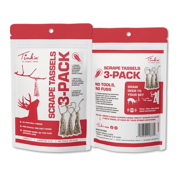 Tink's Scrape Tassels 3 pack