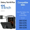 thumbnail image 2 of Kenke Case for Samsung Galaxy Tab A9+/A9 Plus 11 Inch 2023 (SM-X210/X216/X218), with Kickstand/Pencil Holder/Shoulder Strap, Heavy Duty Shockproof Rugged Protective Case, Black, 2 of 9