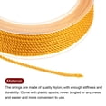 thumbnail image 4 of 2mm Nylon Cuerda Rebordear Cuerda Chino Anudar Cuerda Mano Tejido Cuerda Pulsera Hilo para Pulseras, Cuentas, Bricolaje Fabricación, Adornos, Amarillo, 42 Pies, 4 of 5