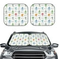 thumbnail image 2 of Windshield Sun Shade, Colorful Robot Foldable Car Sun Shade Windshield For Front, 2 Pieces, 2 of 4