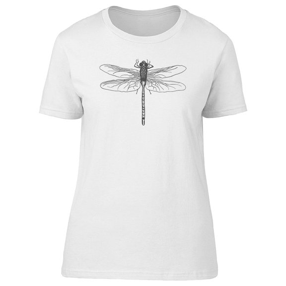 Doodle Black Dragonfly Tee Women's -Image by Shutterstock