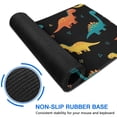 thumbnail image 6 of Long Mouse Pads for Desk,Black Colorful Dinosaurs Pattern Desk Mats on Top Of Desks, Desk Mouse Pad Extra Large with 3mm Non-Slip Base and Stitched Edge for Gaming,Office,Work,Home 31.5"x11.8", 6 of 6