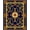 Blue, Pattern 3, variant on ODIKA 4'x6' Machine Washable Non-Slip Area Rug, Floral Lavender Field Watercolor High Traffic Rug, Purple, 186834