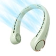 thumbnail image 1 of Ventilador de cuello Morelax USB recargable de 3 velocidades, color verde, 1 of 8